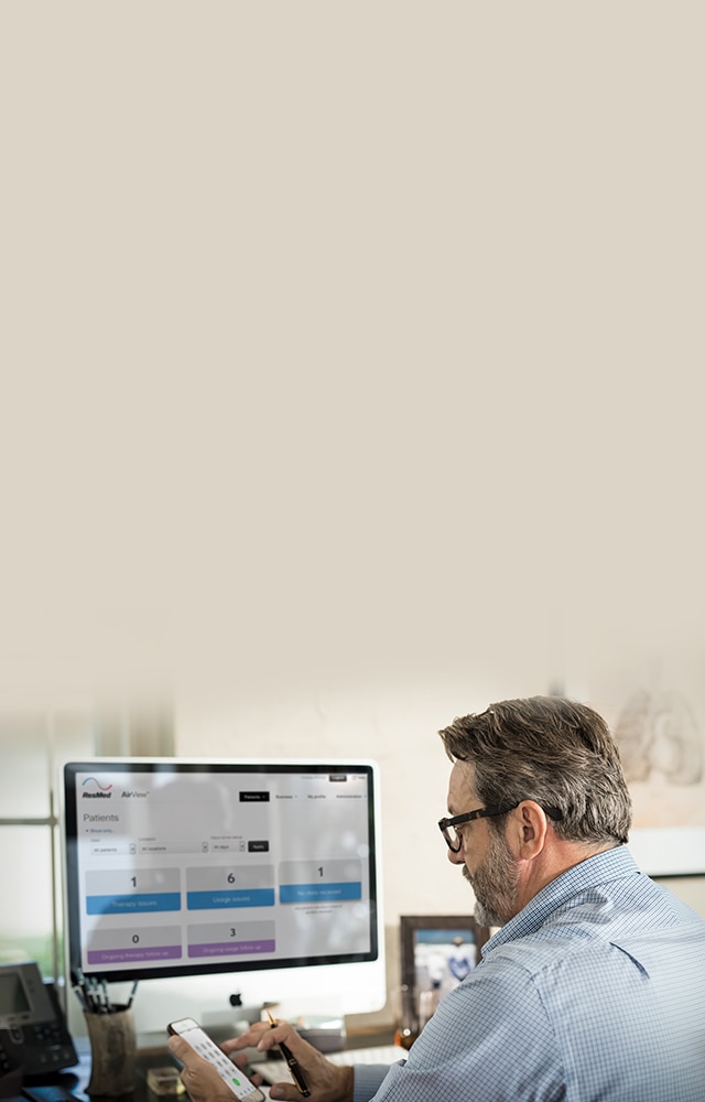 airview-patient-gestion des données-logiciels-groupes d'action-resmed-mobile