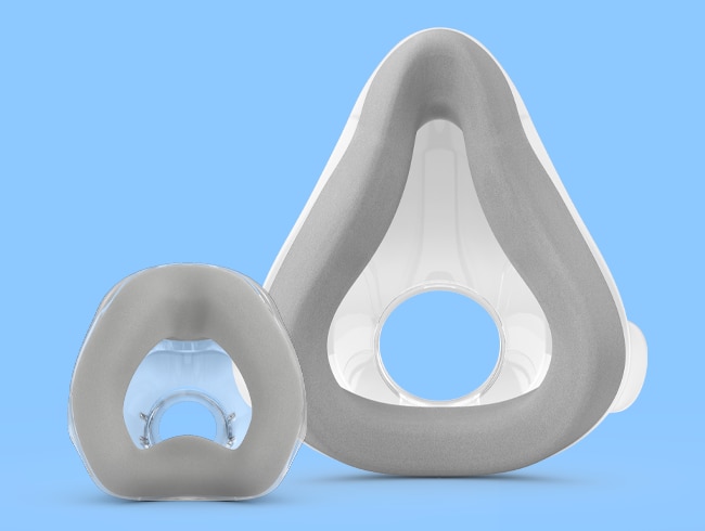  Détail d’une bulle de masque PPC facial en mousse à mémoire de forme AirTouch