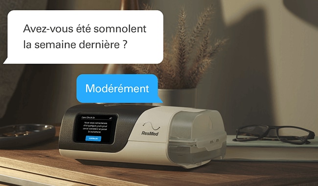 machine connectée AirSense 11 pour traiter l'apnée du sommeil