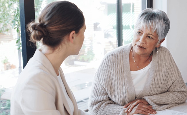 échanges entre une prestataire de santé et sa patiente apnéique